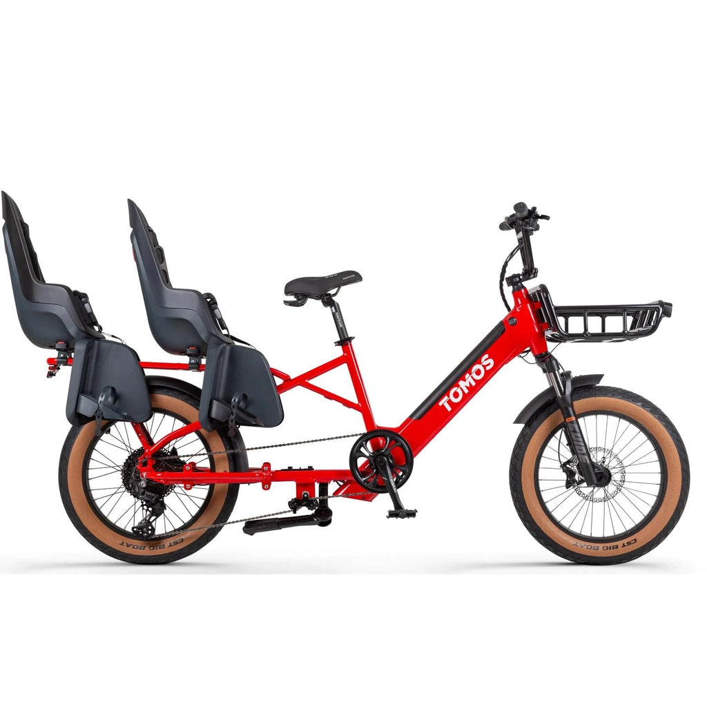 Tomos E-Cargo Fat 2 Longtail Fatbike - Rood - AE-trading