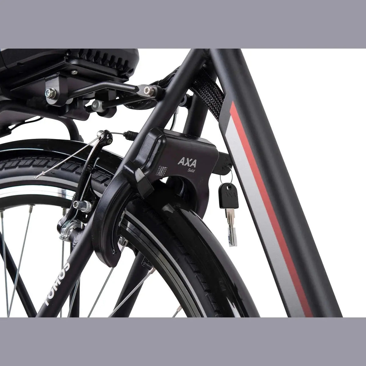 Tomos E-Gent Elektrische Fiets - Hoge Instap - Zwart - AE-trading