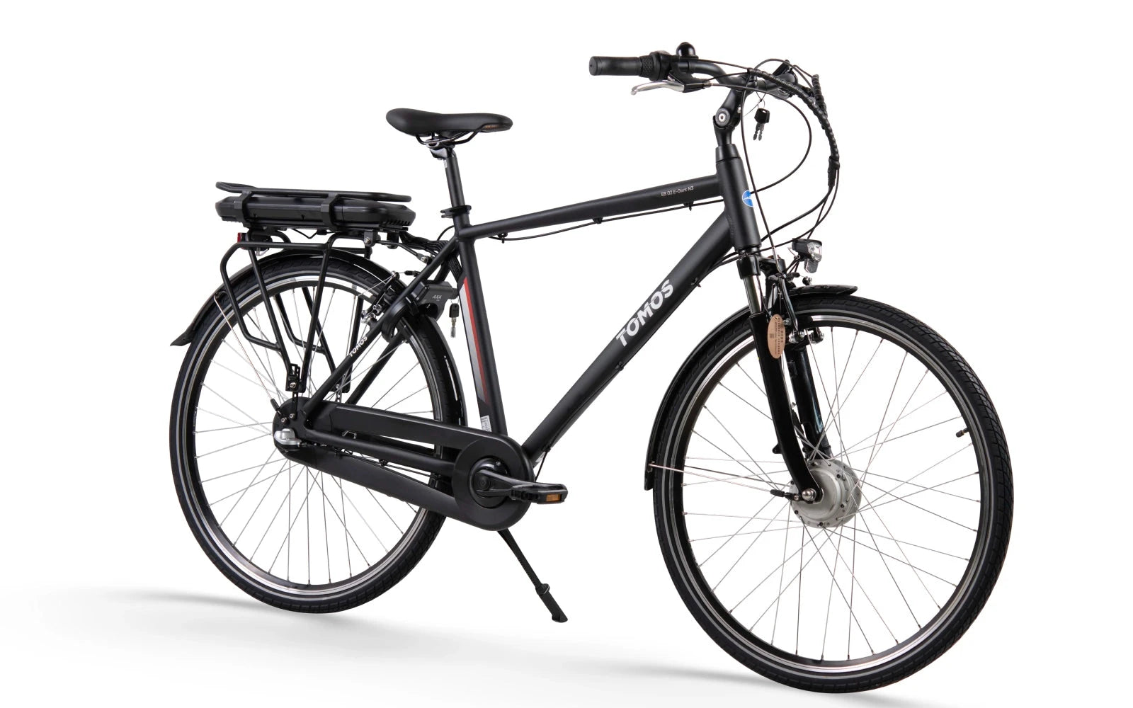 Tomos E-Gent Elektrische Fiets - Hoge Instap - Zwart - AE-trading