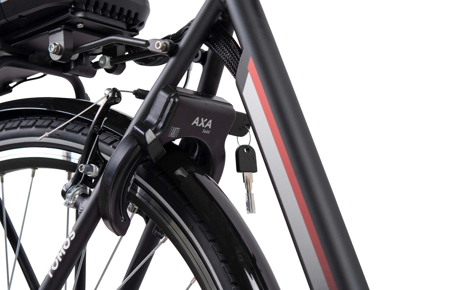 Tomos E-Gent Elektrische Fiets - Hoge Instap - Zwart - AE-trading