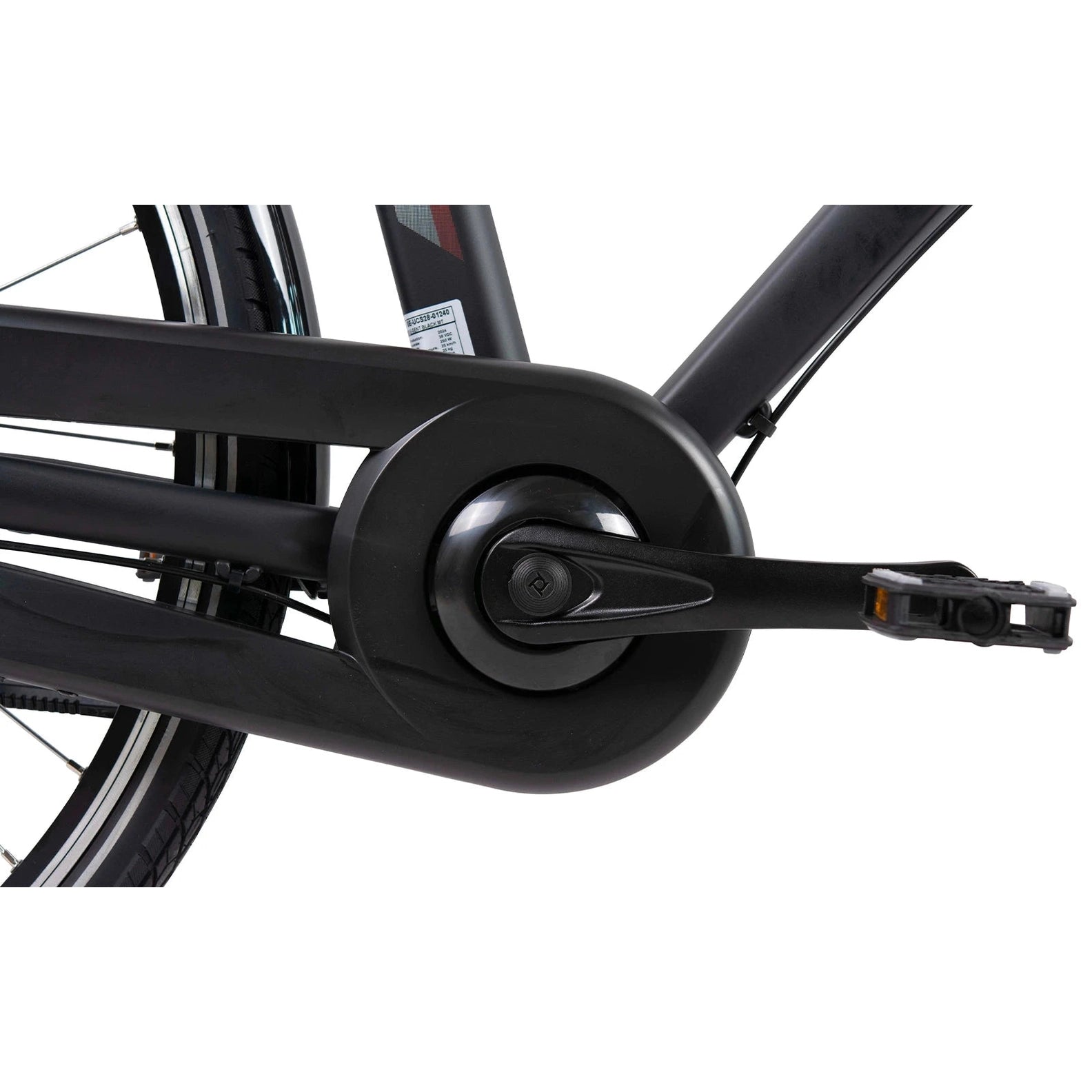 Tomos E-Gent Elektrische Fiets - Hoge Instap - Zwart - AE-trading