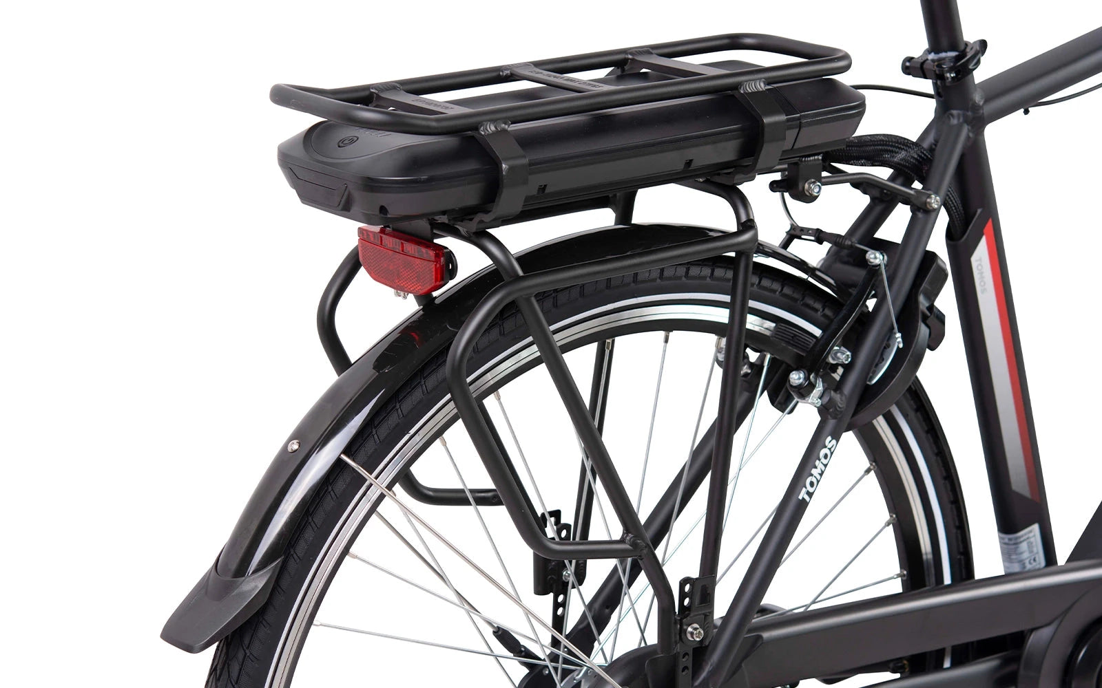 Tomos E-Gent Elektrische Fiets - Hoge Instap - Zwart - AE-trading