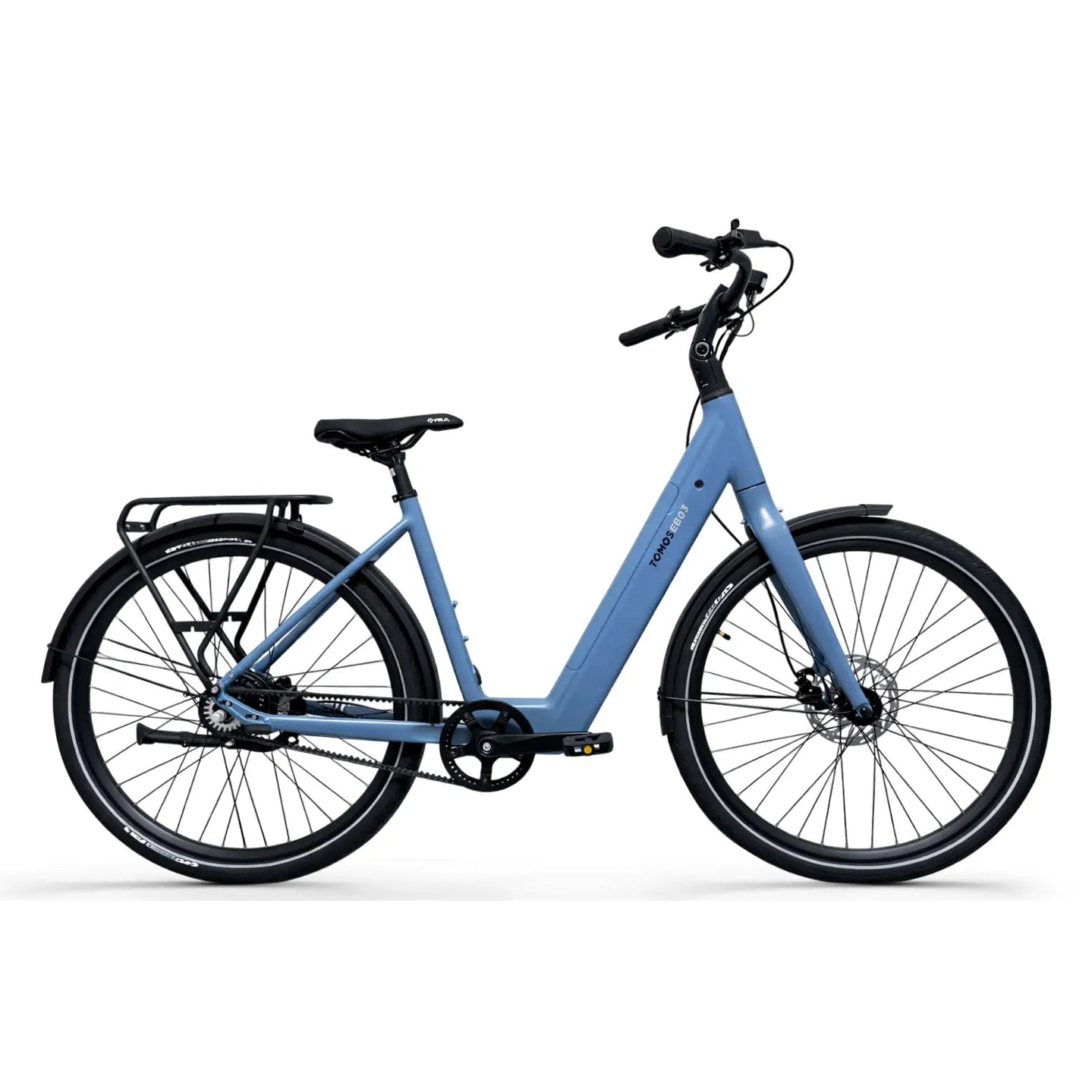 Tomos EB 03 elektrische damesfietsfiets Belt drive & krachtsensor - Blue Matt 50 cm - AE-trading