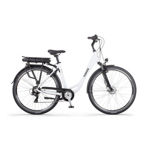 Tomos EB 05 - Elektrische Fiets - Glanzend Wit - 28 inch - 50 cm - Accu 522Wh - 250W Ananda Voorwielmotor - Shimano Tourney 7 Versnellingen - V-Brake Remmen - AE-trading