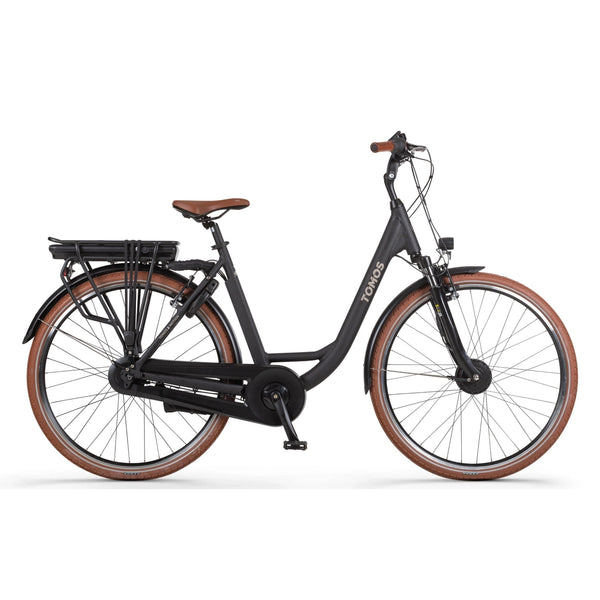 Tomos EB 12 - Elektrische Fiets - Mat Zwart - Lage Instap - 55cm - AE-trading