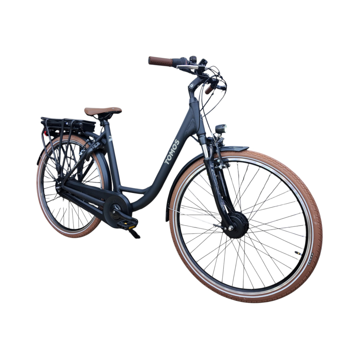 Tomos EB 12 - Elektrische Fiets - Mat Zwart - Lage Instap - 55cm - AE-trading