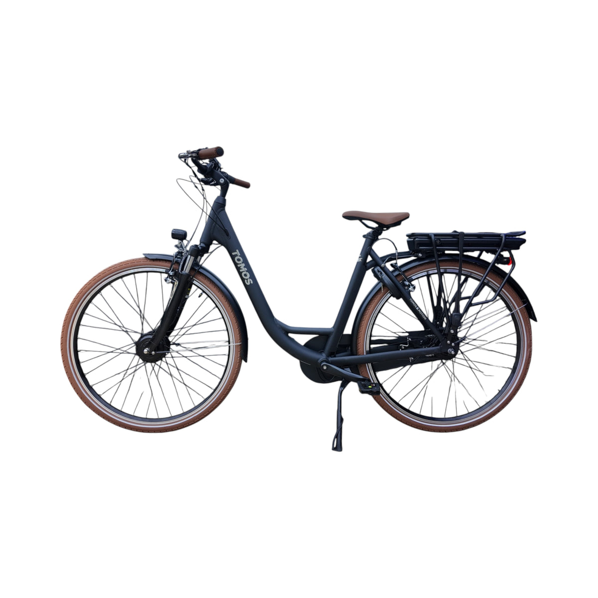 Tomos EB 12 - Elektrische Fiets - Mat Zwart - Lage Instap - 55cm - AE-trading