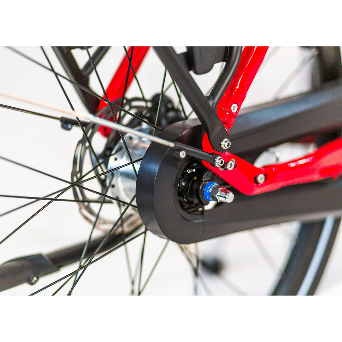 Tomos EB 14 - Elektrische Fiets - Glanzend Rood - Lage Instap - 55 cm - AE-trading