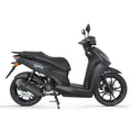 Tomos GS 02 – Black Matt – Euro 5+ Benzinescooter – 49cc – 1,9 kW – CVT – LED-verlichting – 16/14 inch wielen - AE-trading