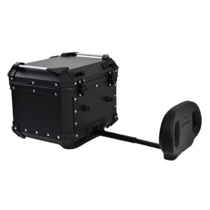 Topbox Coocase Aluminium Zwart 45 L Met Uitschuifbare Rugsteun - AE-trading