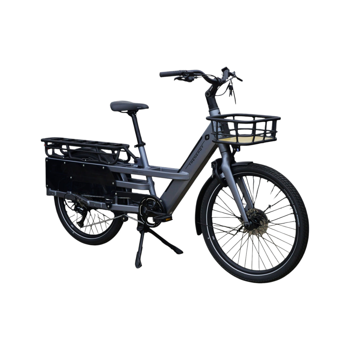 Trenergy Longtail LT S8 Elektrische Fiets - Elektrische Longtail - Donker IJzig Grijs - AE-trading