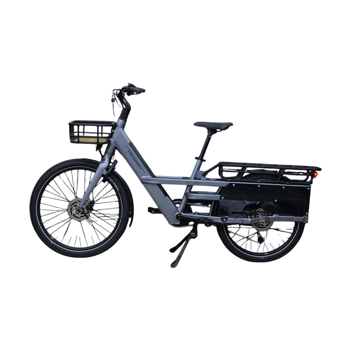 Trenergy Longtail LT S8 Elektrische Fiets - Elektrische Longtail - Donker IJzig Grijs - AE-trading