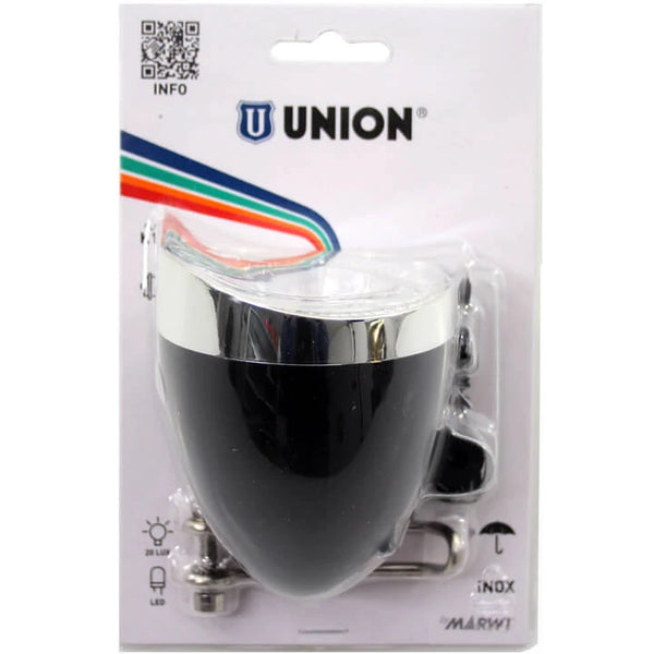 Union koplamp UN-4925 Retro aan/uit dynamo zwart op kaart - AE-trading