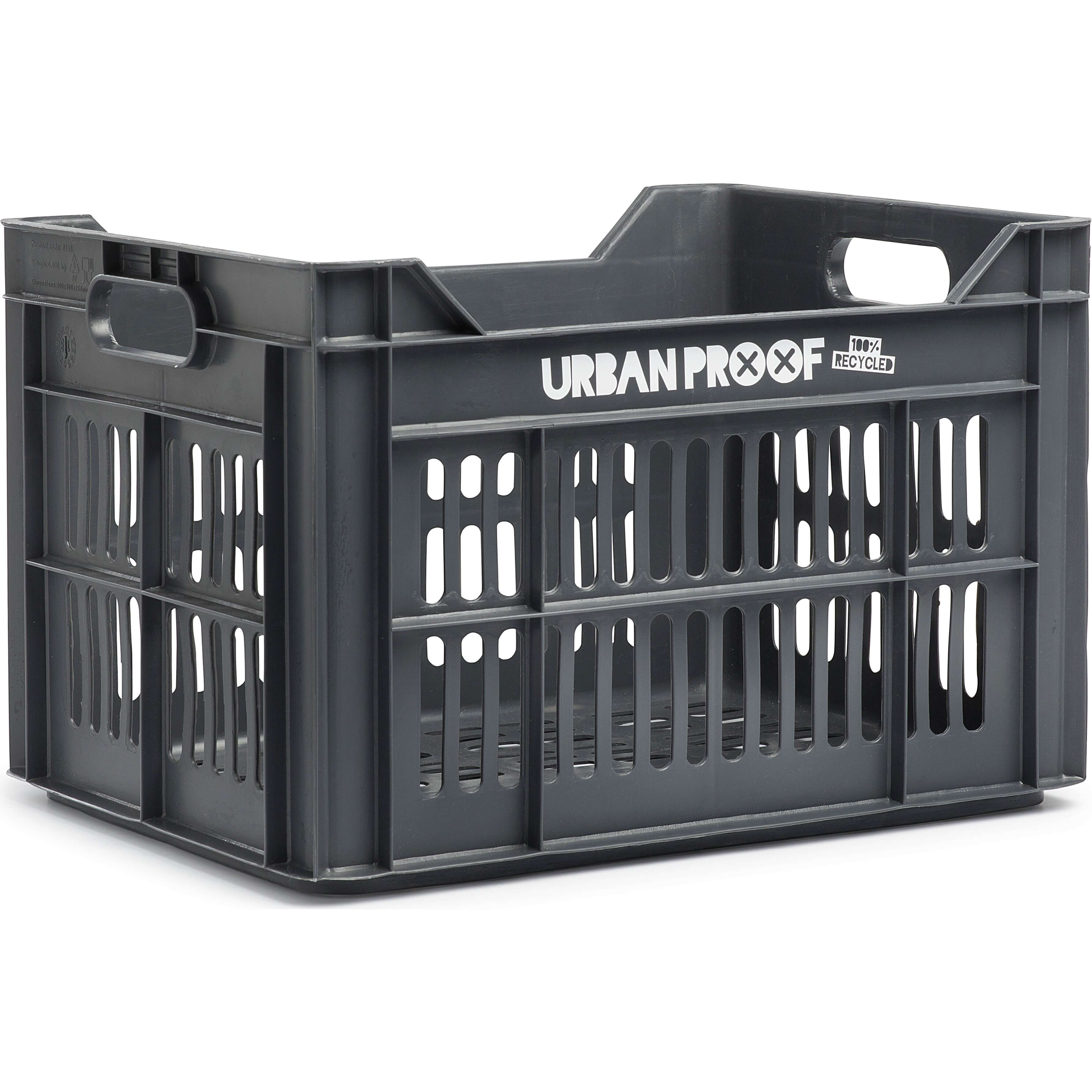 Urban Proof fietskrat 30L ash grey Recycled 40x30x25cm AE-trading