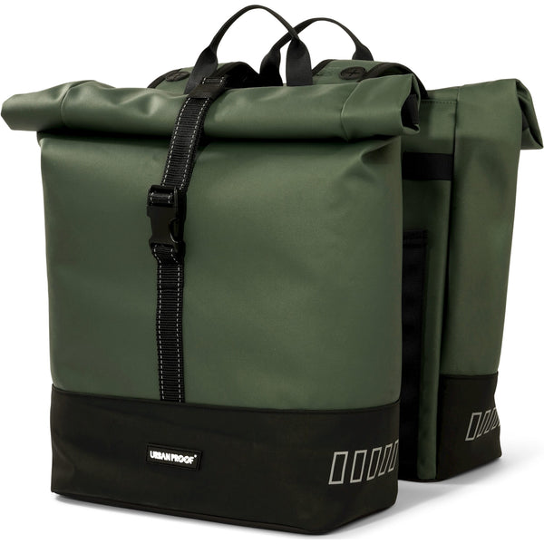 Urban Proof double rolltop bag 38L recycled groen - AE-trading