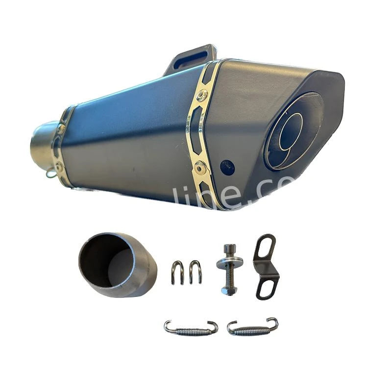 Uitlaat / Demper Cone Shape Aplus Complete Matt Black Edition + Db Killer - AE-trading