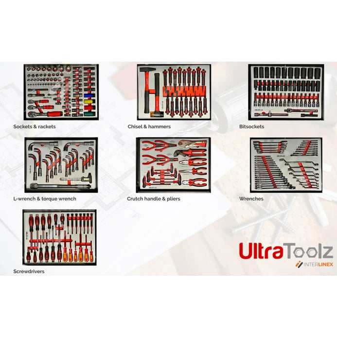 UltraToolz 7/7 Pro Gereedschapswagen - AE-trading