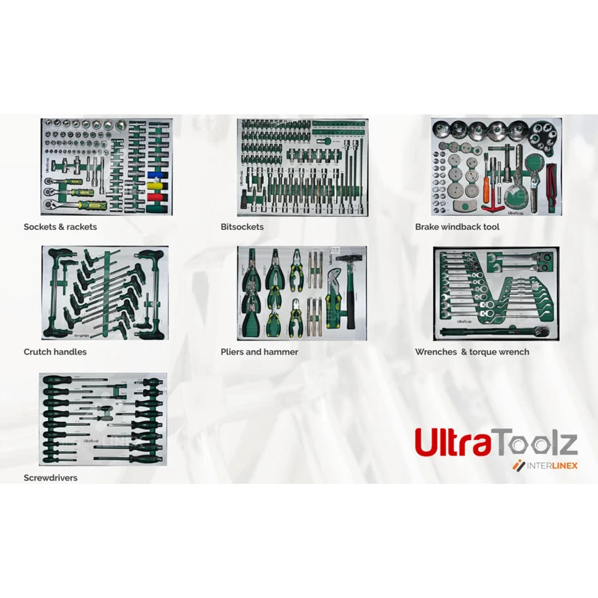 UltraToolz 7/8 Pro Gereedschapswagen - AE-trading