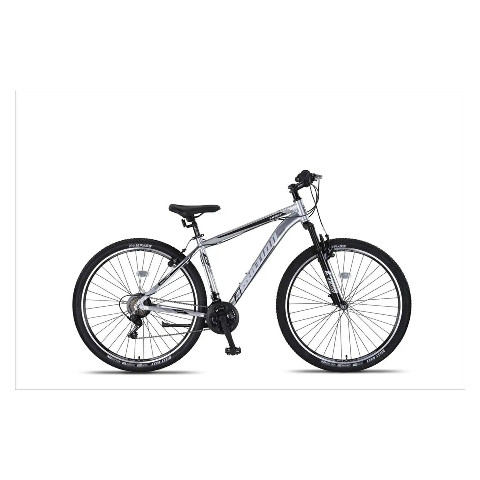 Umit 4 motion 29 inch V-Brakes - Chroom-Zwart - Jongensfiets - AE-trading