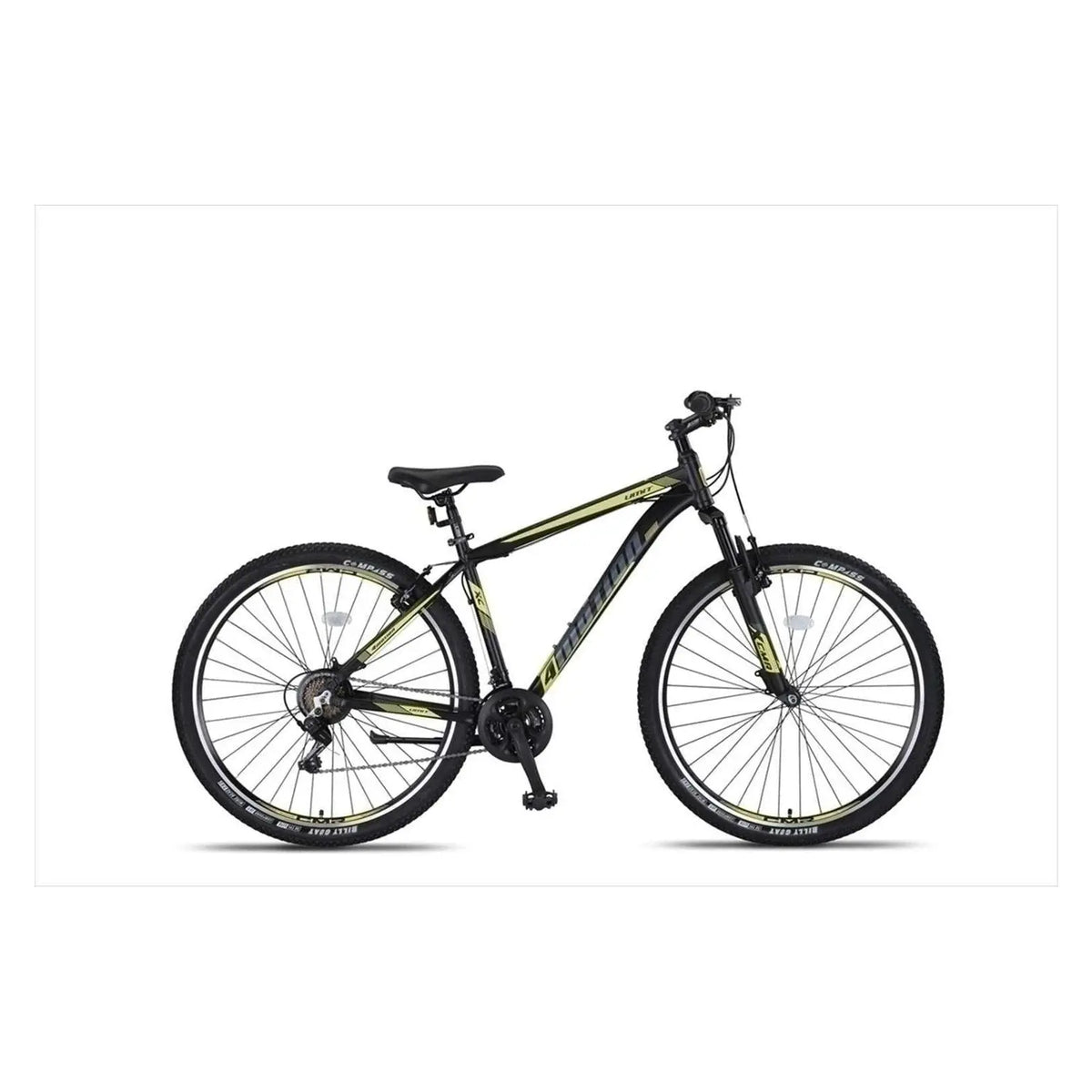 Umit 4 motion 27.5 inch V-Brakes - Zwart-Geel - Jongensfiets - AE-trading