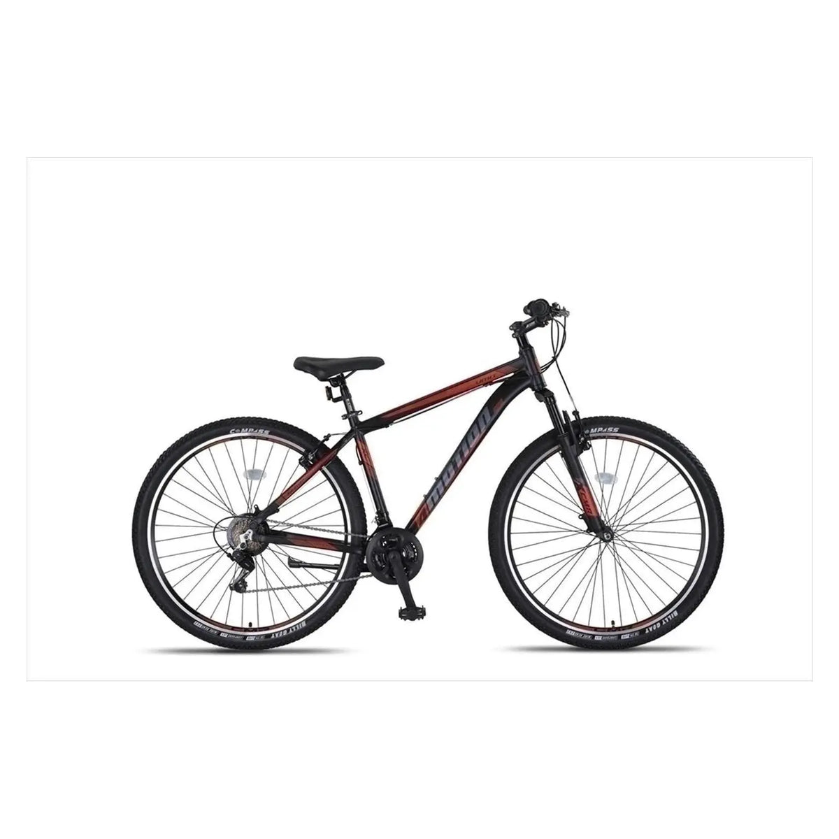 Umit 4 motion 27.5 inch V-Brakes - Zwart-Rood - Jongensfiets - AE-trading