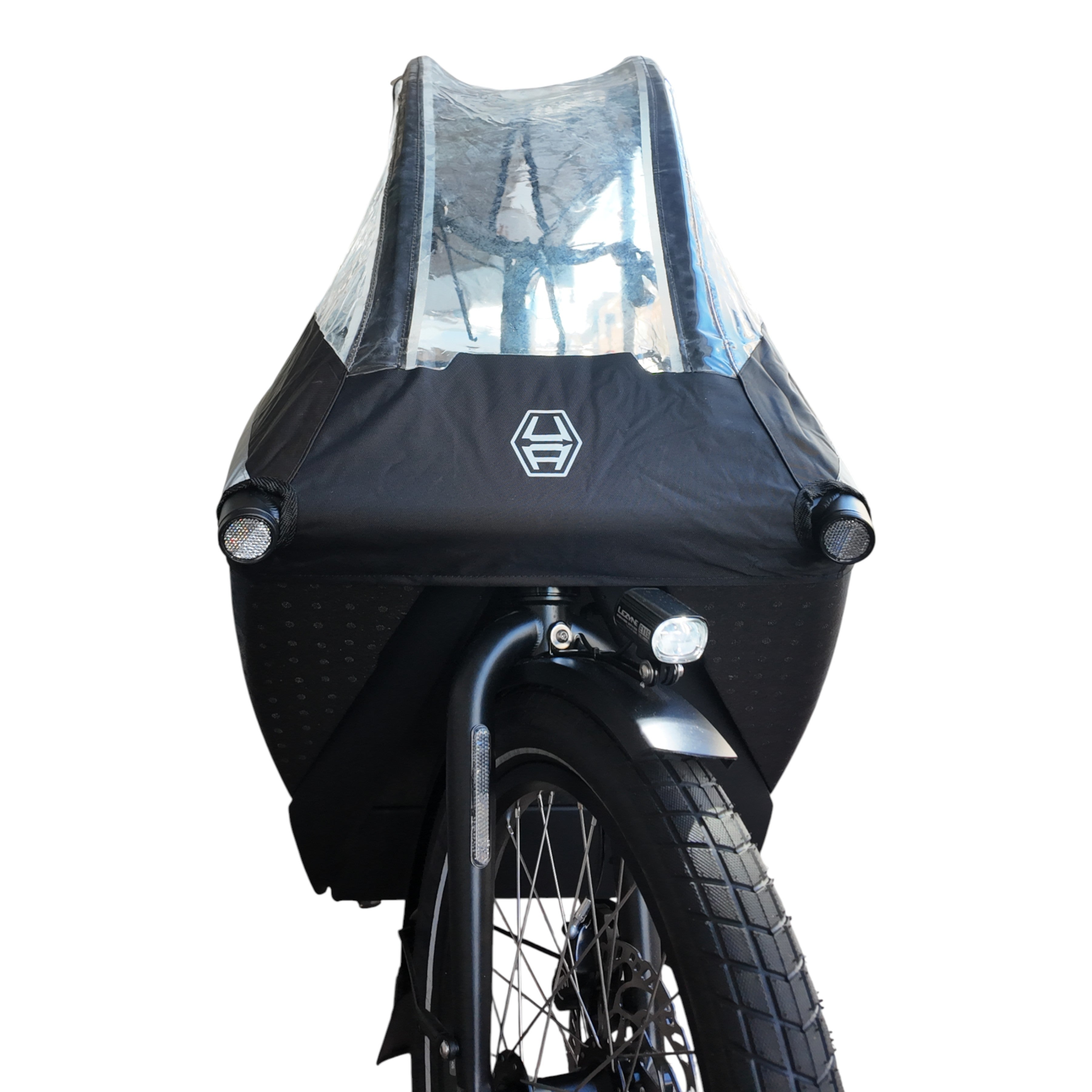 Urban Arrow Family Cargo Line 85Nm – Zwart – Elektrische Bakfiets – Enviolo Automatiq – 500Wh – Incl. Regenhuif & Extra Zitbankje - AE-trading