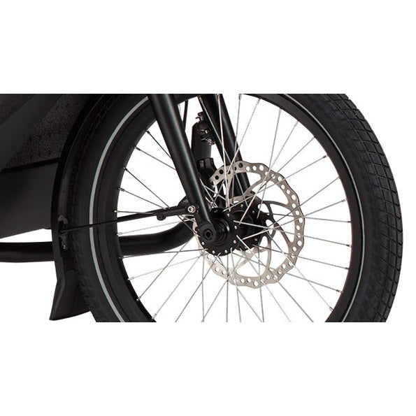 Urban Arrow Family Cargo Line 85Nm – Zwart – Elektrische Bakfiets – Enviolo Automatiq – 500Wh – Incl. Regenhuif & Extra Zitbankje