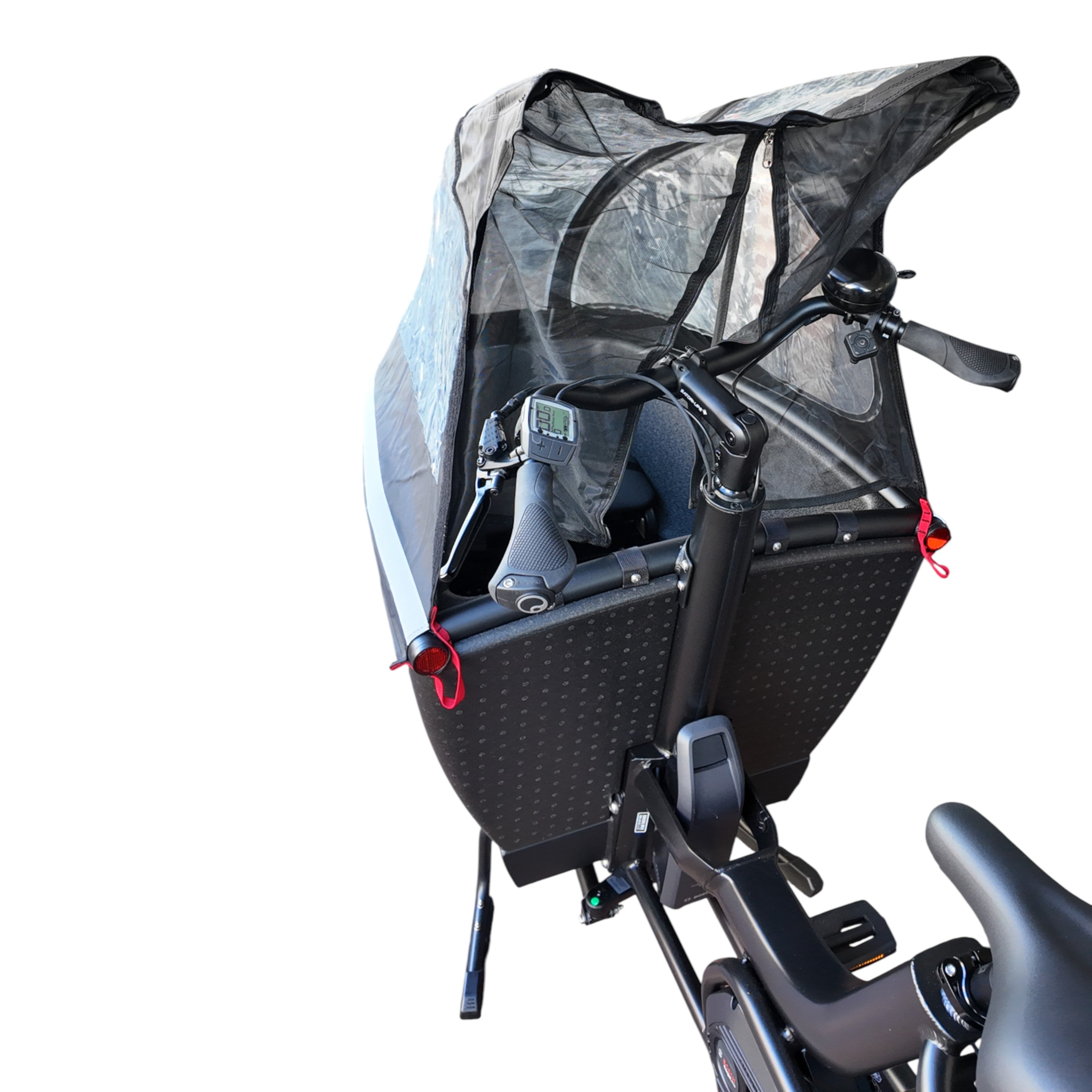 Urban Arrow Family Cargo Line 85Nm – Zwart – Elektrische Bakfiets – Enviolo Automatiq – 500Wh – Incl. Regenhuif & Extra Zitbankje - AE-trading