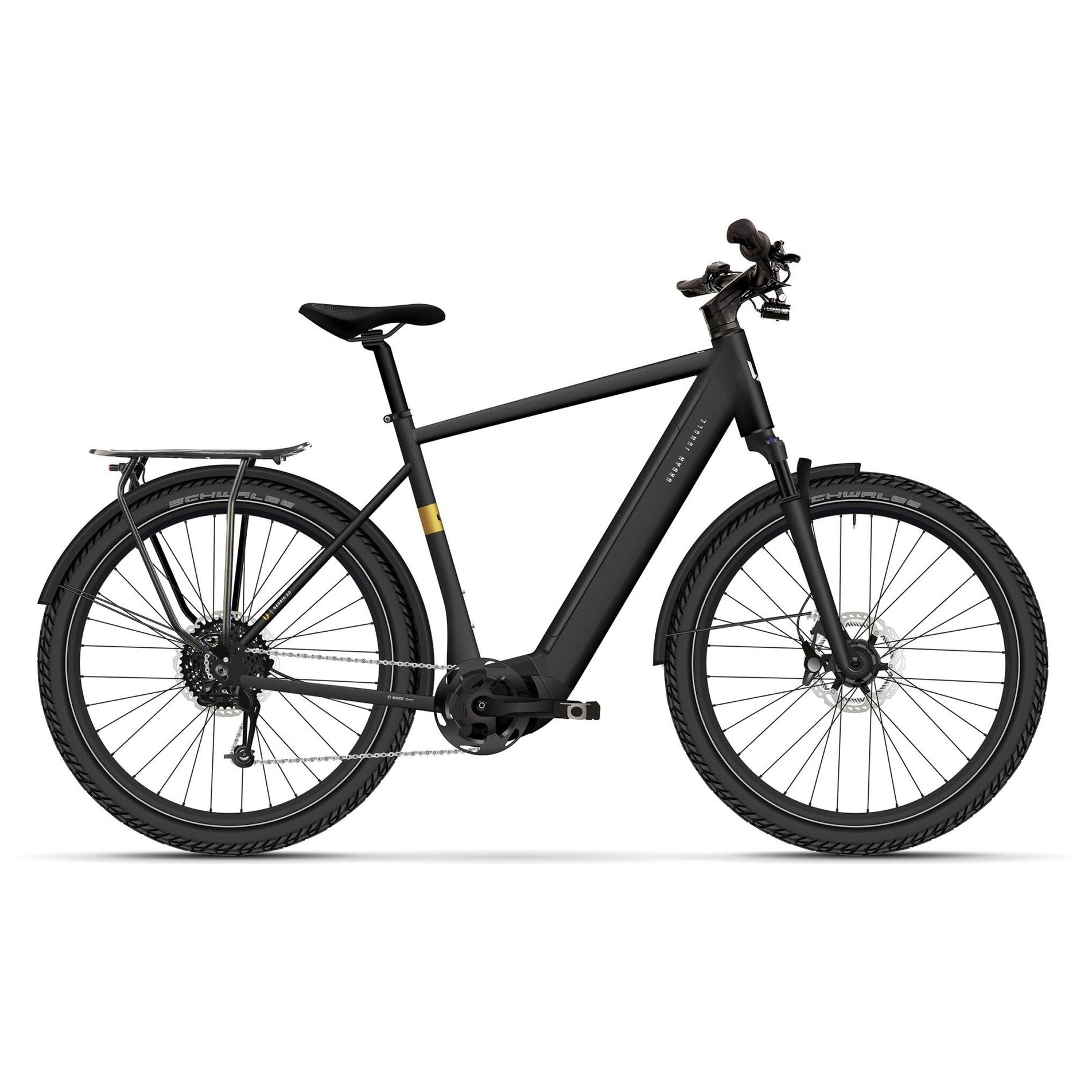 Urban Jungle Barrio 2.0 - Elektrische Stadsfiets - Matte Black - 600Wh - AE-trading