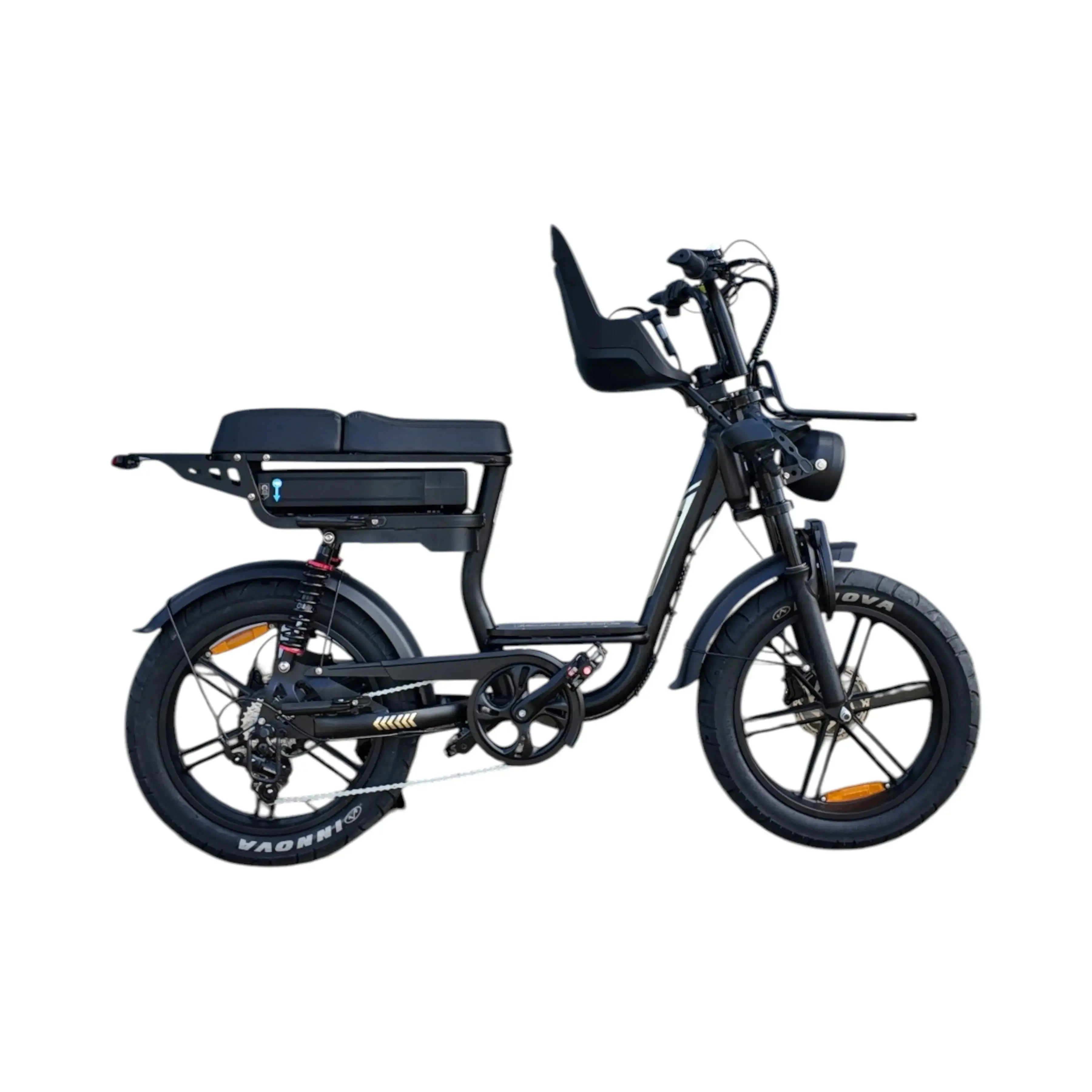 V20 Comfort Family - Zwart - 2026 Model (Inclusief Voorzitje) - AE-trading