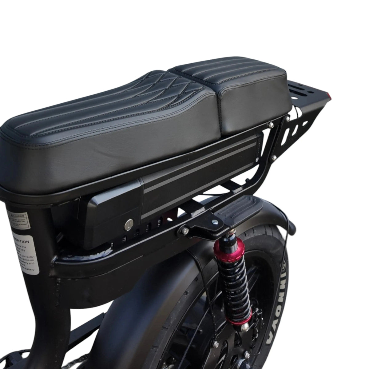 V20 Comfort Family Fatbike - Zwart - 2026 Model (Inclusief Voorzitje) - AE-trading
