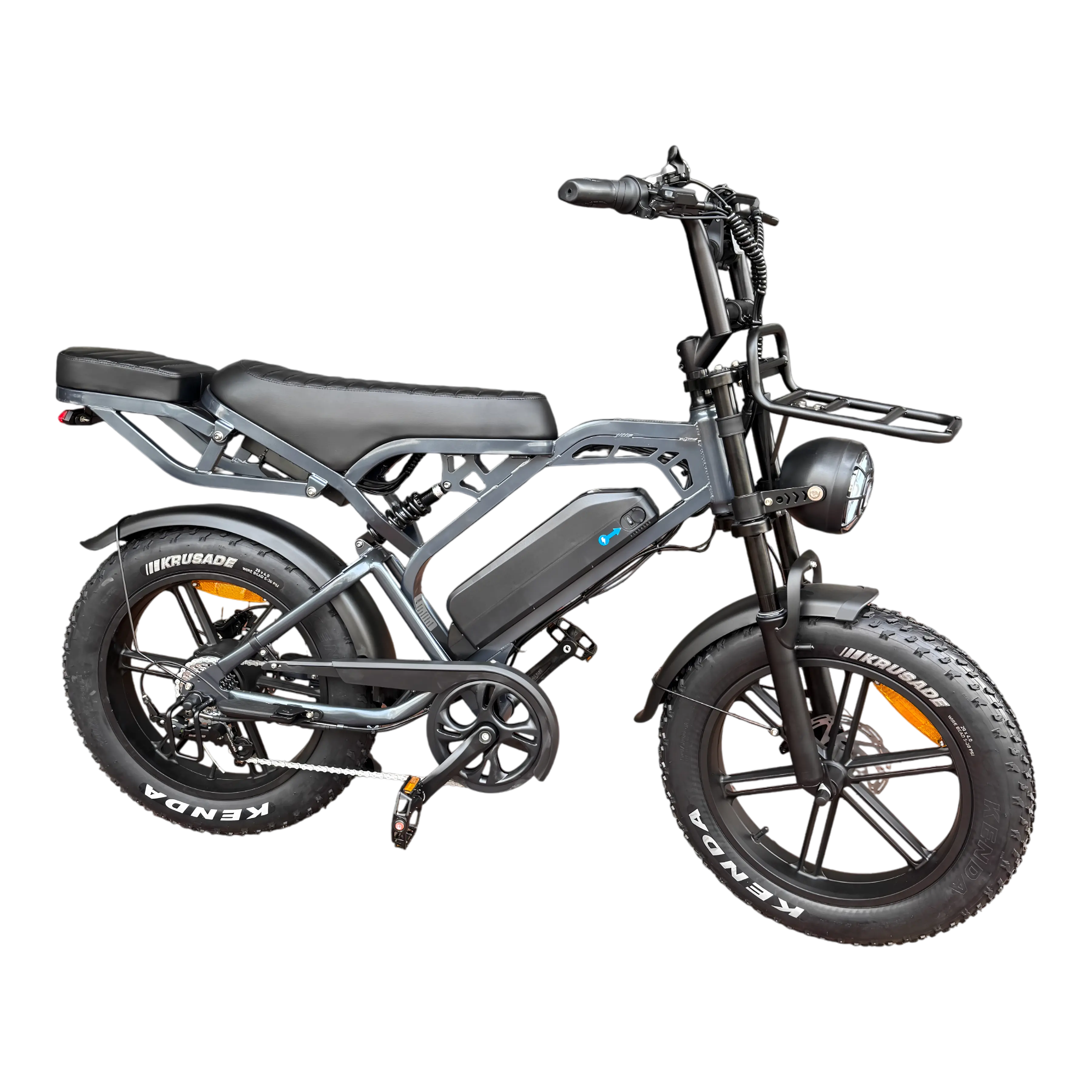 V20 Pro Fatbike Donker Grijs 2025 – Elektrische Fatbike – Hydraulische Remmen – Inclusief Accessoiresset - AE-trading