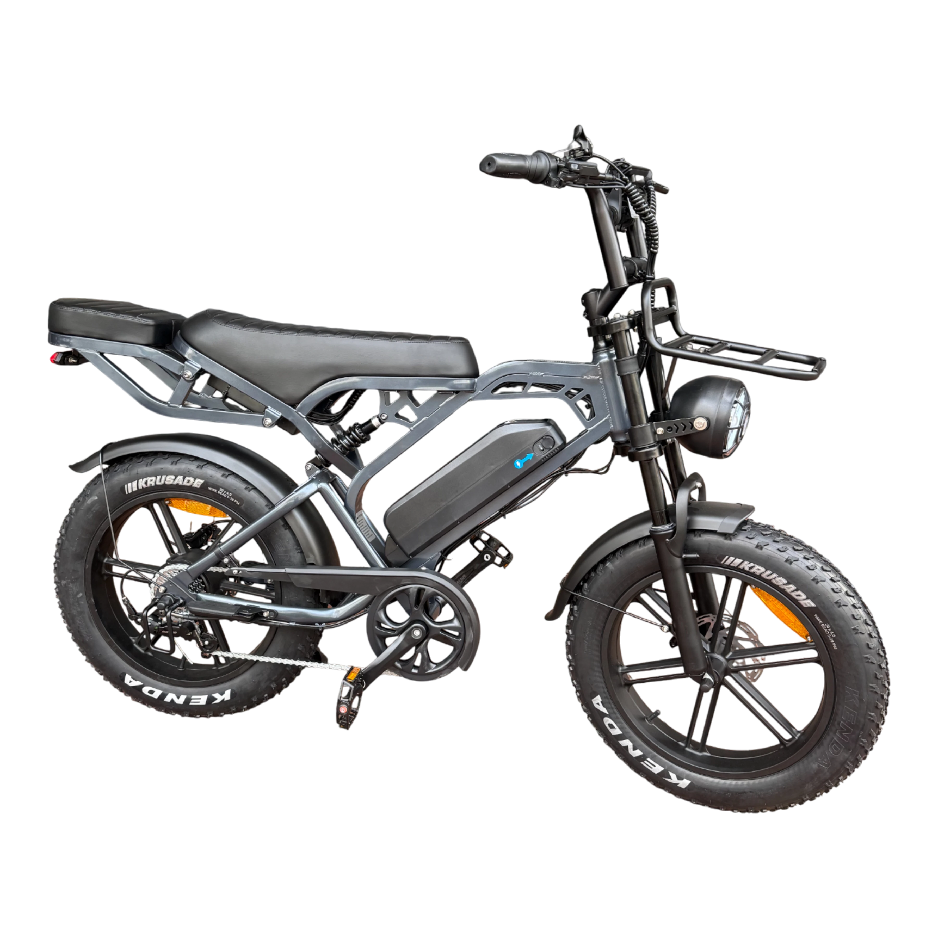 V20 Pro Fatbike Donker Grijs 2025 – Elektrische Fatbike – Hydraulische Remmen – Inclusief Accessoiresset - AE-trading