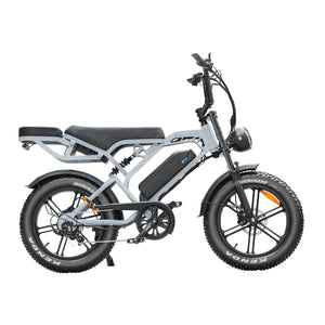 V20 Pro Fatbike Licht Grijs 2025 – Elektrische Fatbike – Hydraulische Remmen – 48V 15Ah - AE-trading