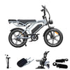 QmWheel V20 Pro Fatbike – Lichtgrijs – Inclusief Accessoiresset - AE-trading