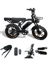 V20 Pro Fatbike QmWheel Zwart 2025 met Hydraulische remmen - AE-trading