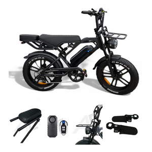 V20 Pro Fatbike QmWheel Zwart 2025 met Hydraulische remmen