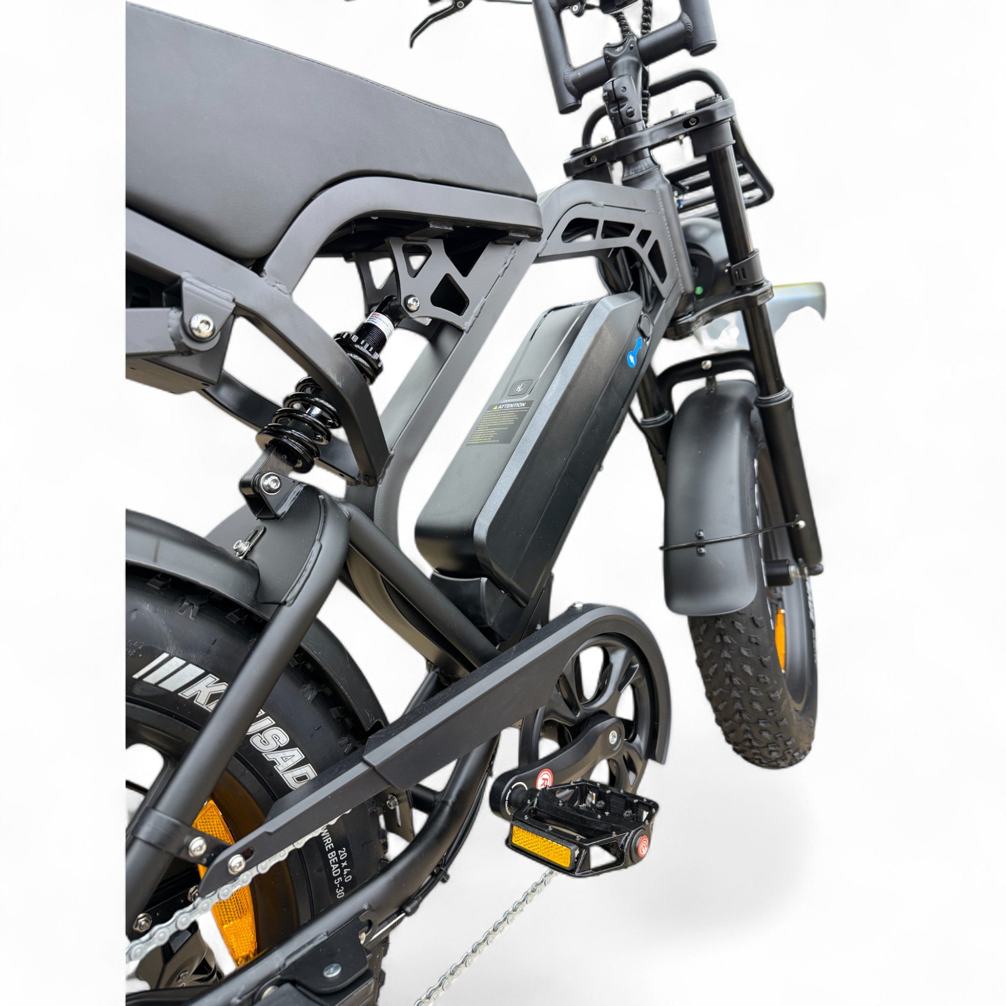 V20 Pro Fatbike QmWheel Zwart 2025 met Hydraulische remmen - AE-trading