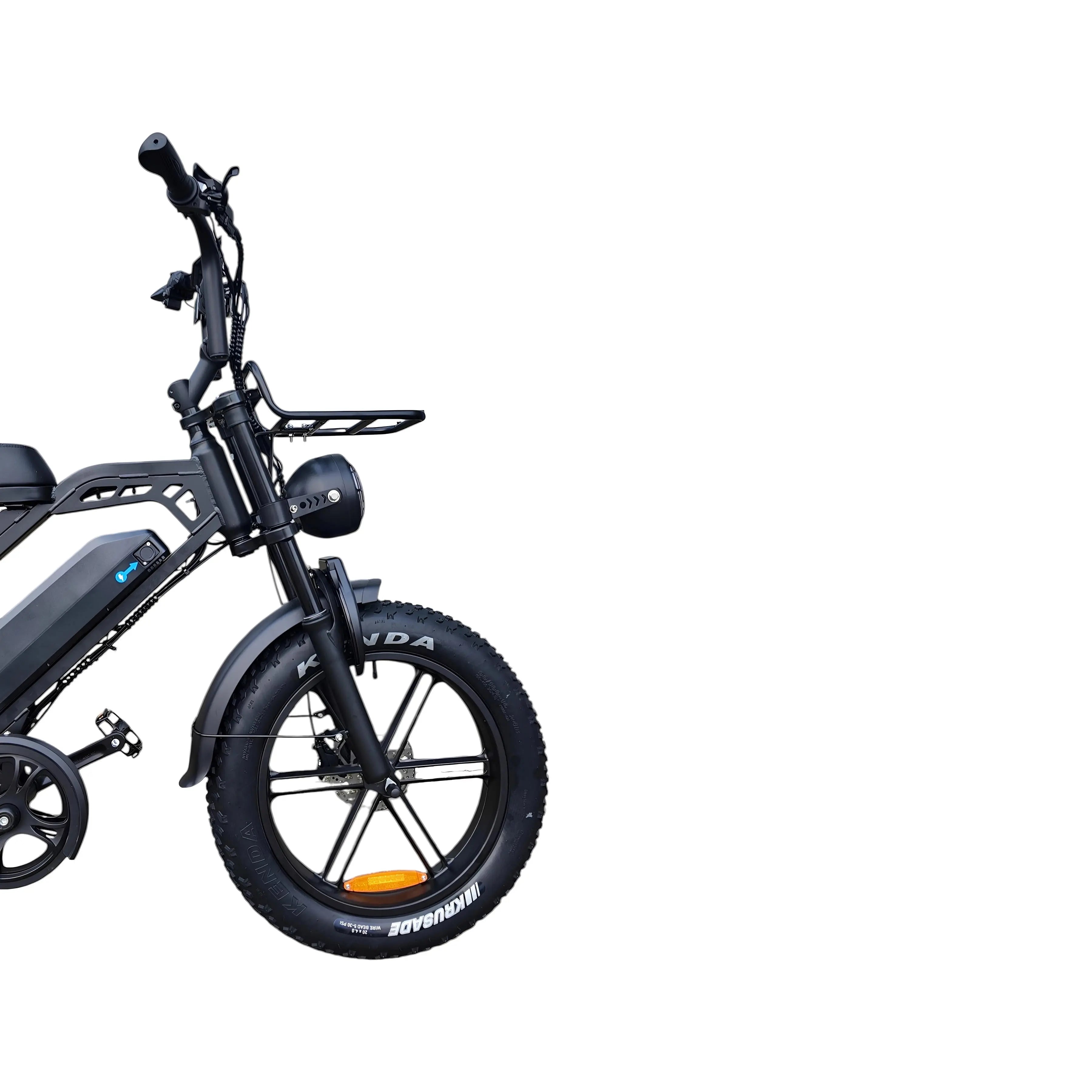 V20 Pro Fatbike Zwart 2026 – Hydraulische Remmen – Inclusief Accessoireset - AE-trading