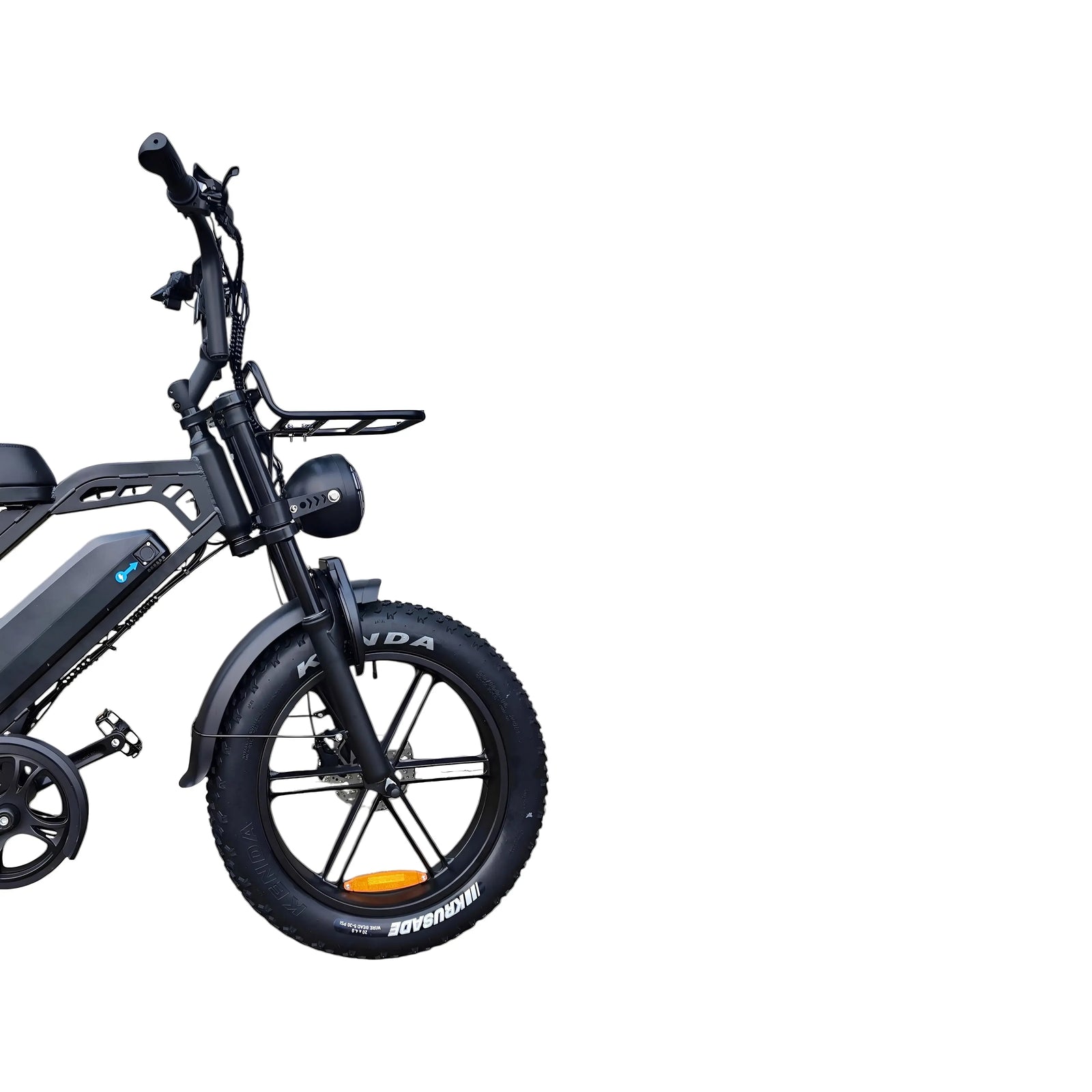 QmWheel V20 Pro fatbike — Zwart, incl. accessoireset - AE-trading