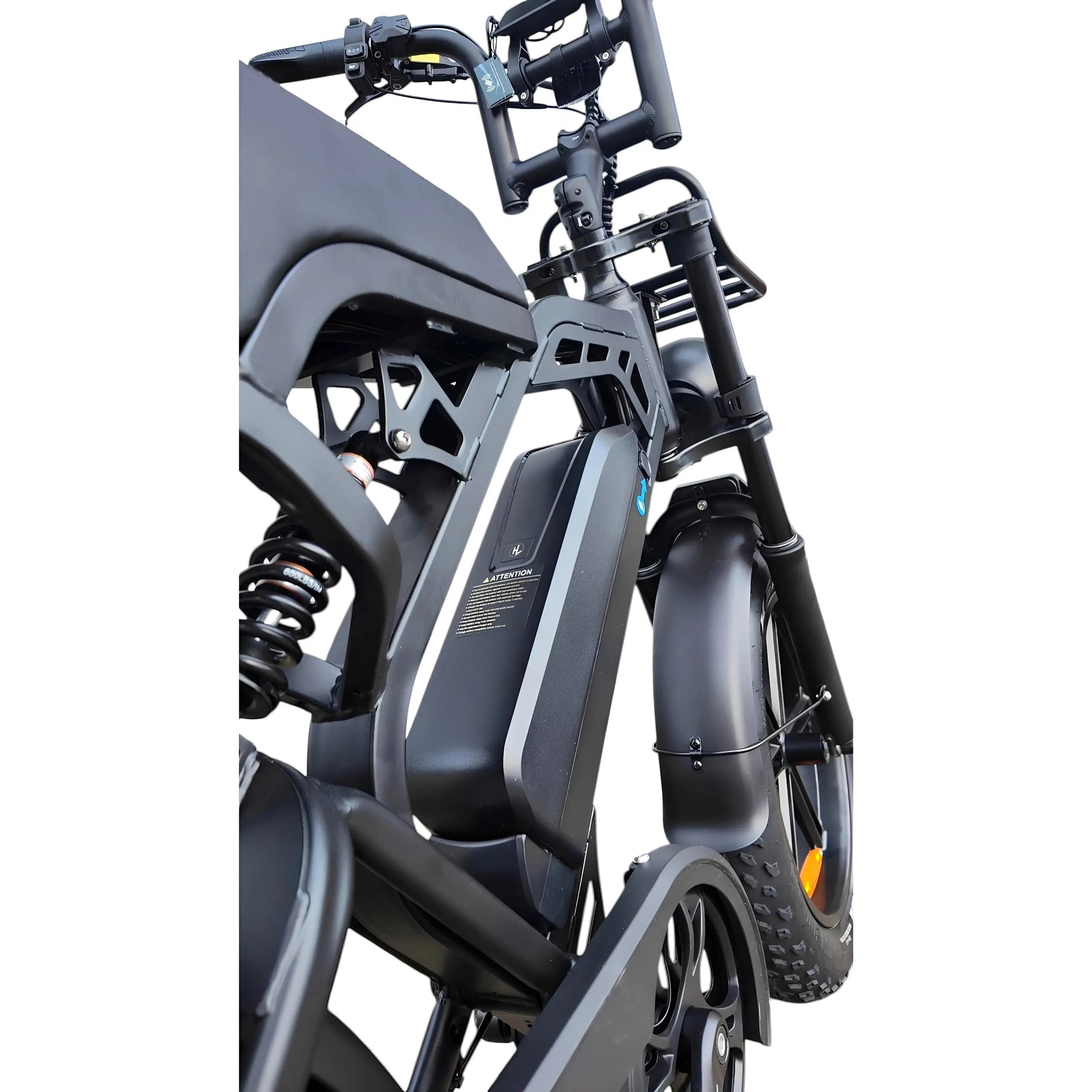 QmWheel V20 Pro fatbike — Zwart, incl. accessoireset - AE-trading