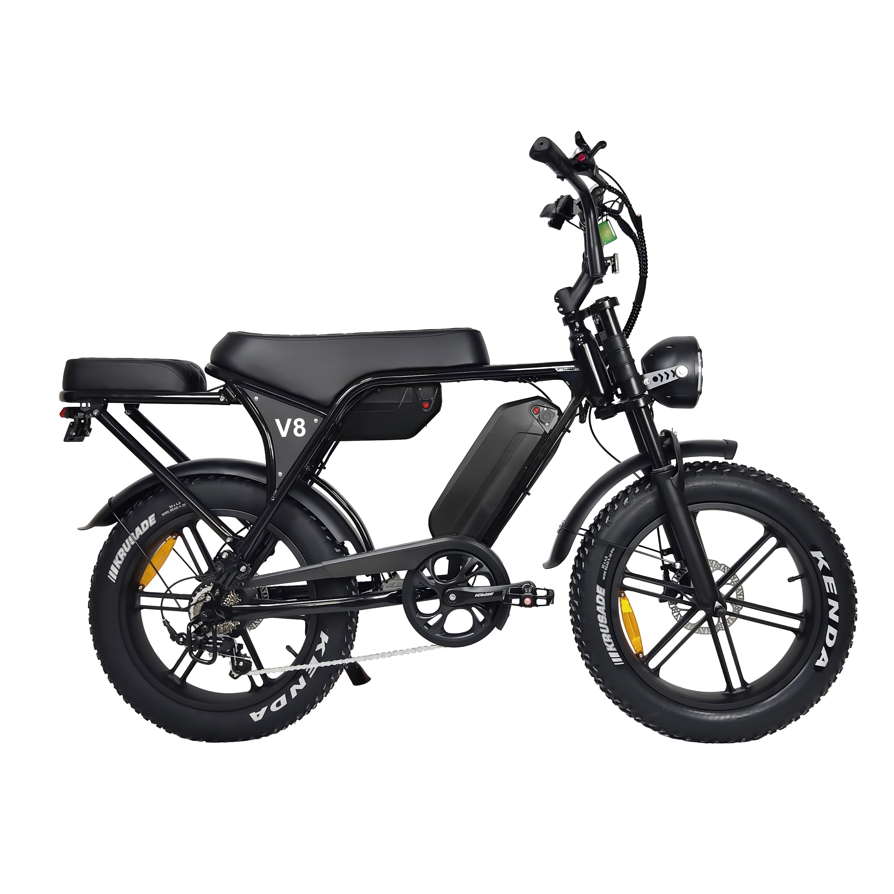 Ouxi V8 Max Fatbike - Zwart - Dubbele Accu - AE-trading