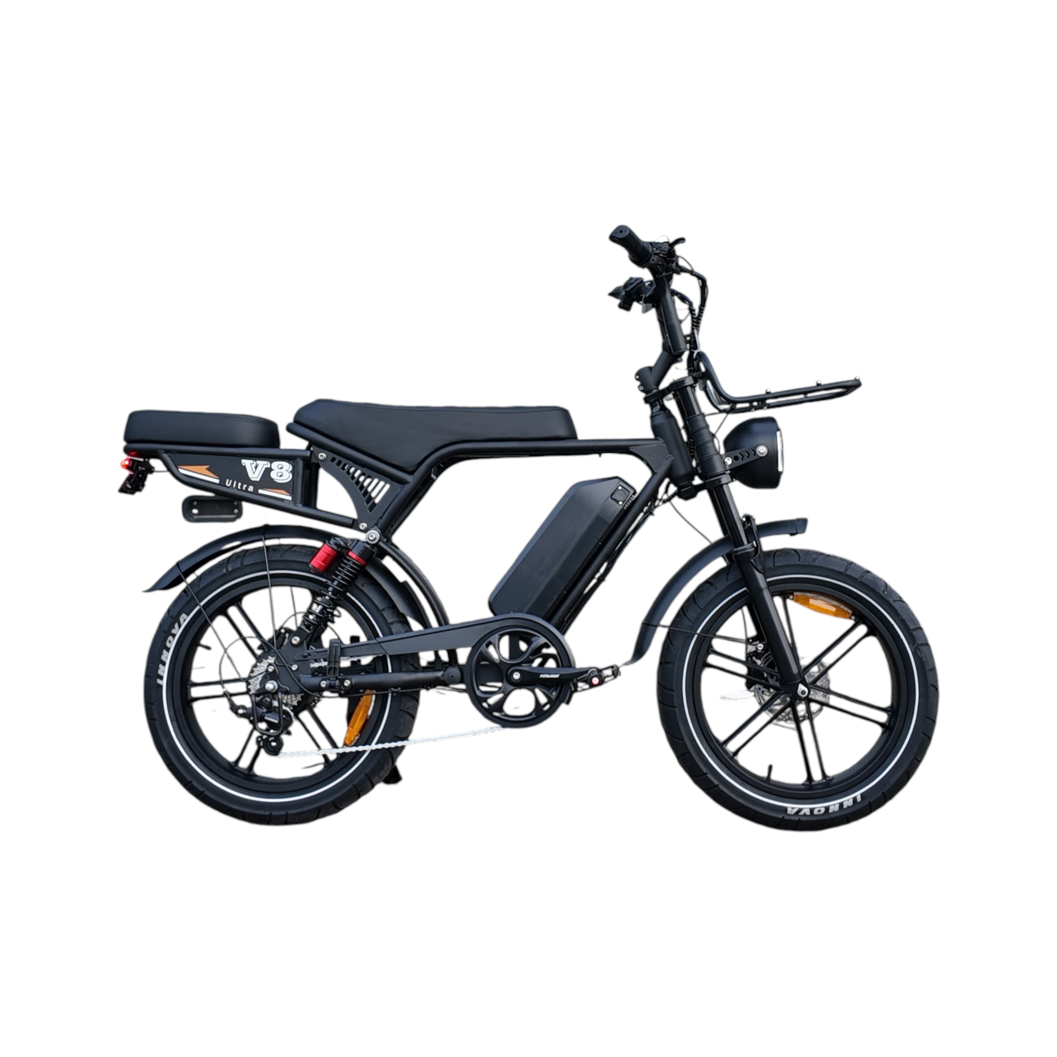 V8 Ultra Ouxi Fatbike - Zwart - 250W - 48V - AE-trading