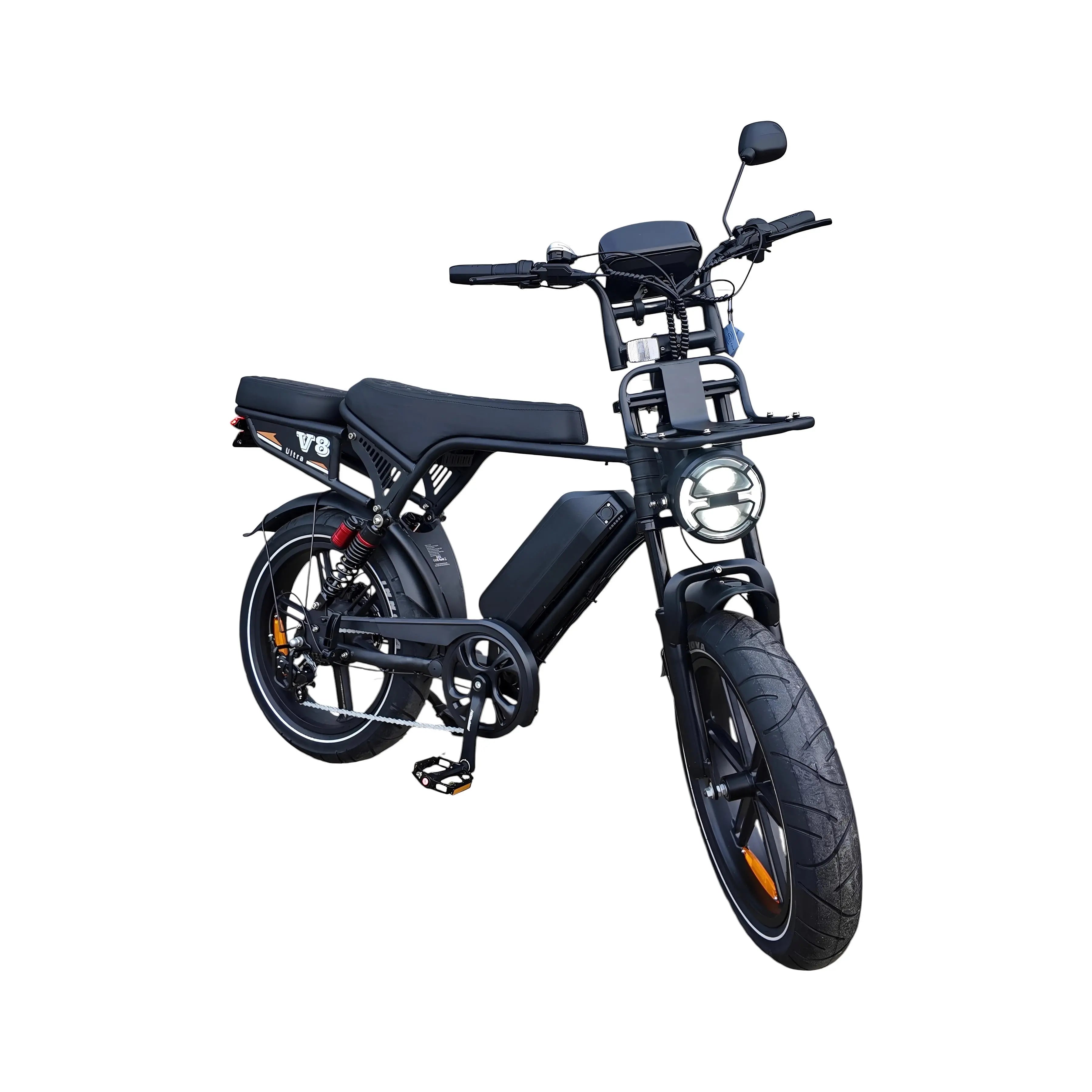 V8 Ultra Ouxi Fatbike - Zwart - 250W - 48V - AE-trading