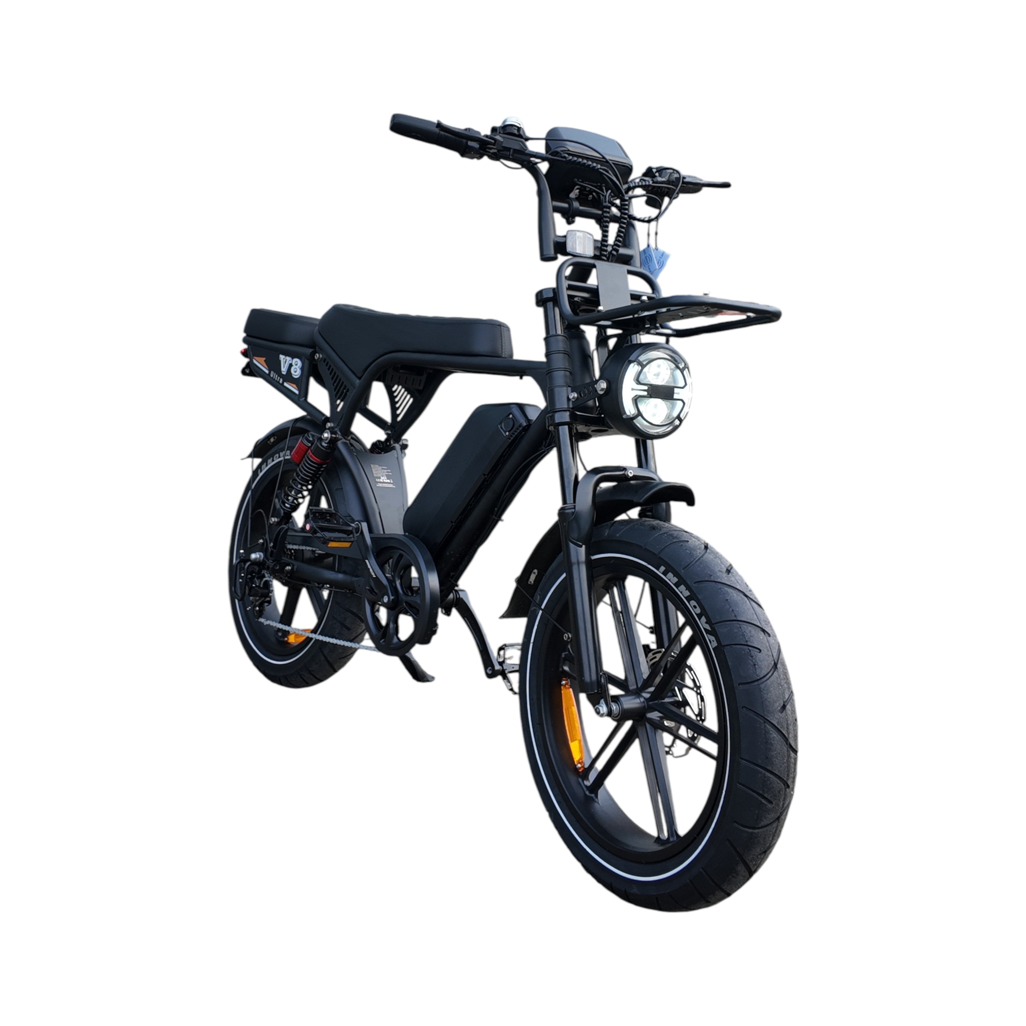 V8 Ultra Ouxi Fatbike - Zwart - 250W - 48V - AE-trading