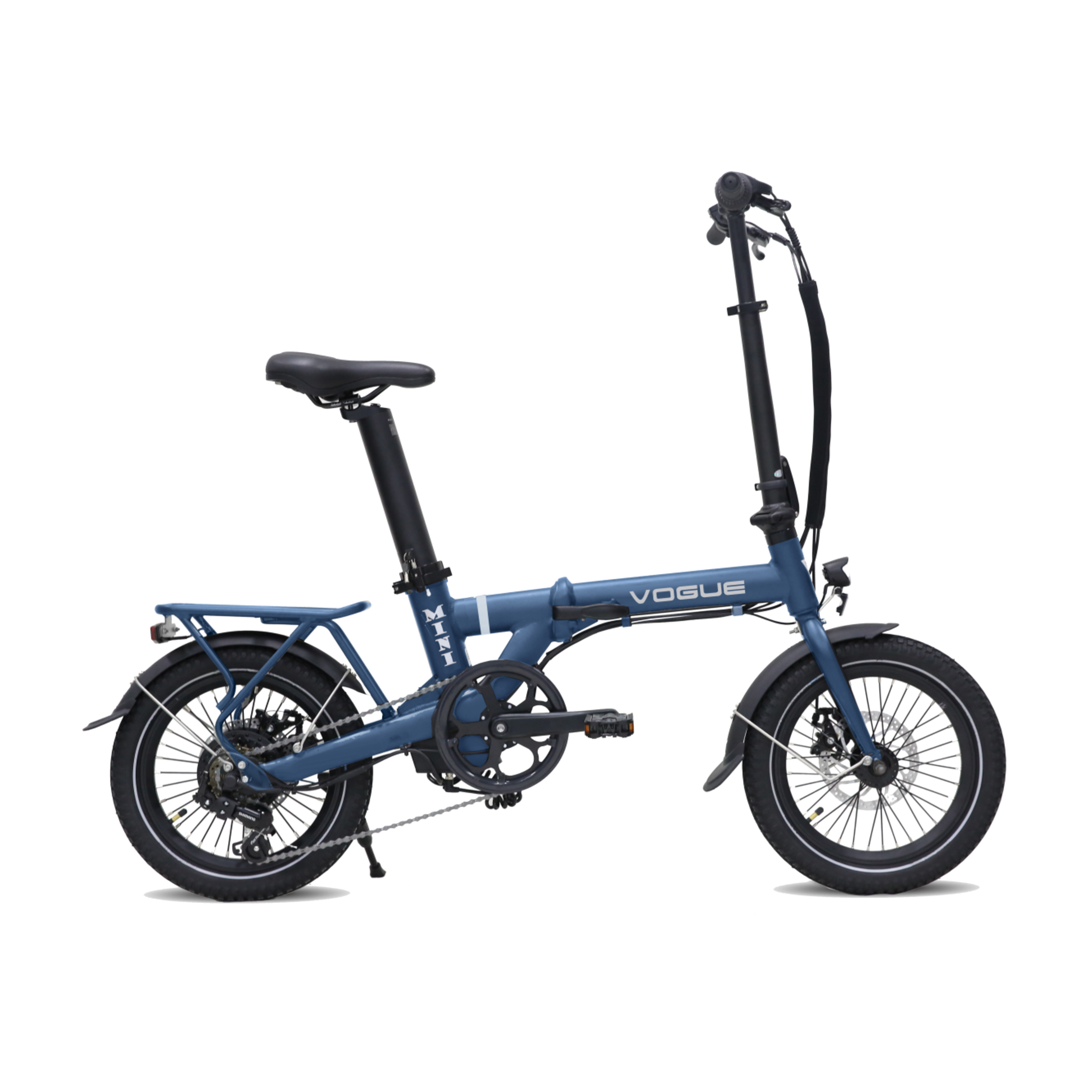 Vogue Mini - Elektrische Vouwfiets - Donkerblauw - 120 kg Draagvermogen - 36V/281Wh Accu - Hydraulische Remmen - 6 Versnellingen - Achterwielmotor - AE-trading