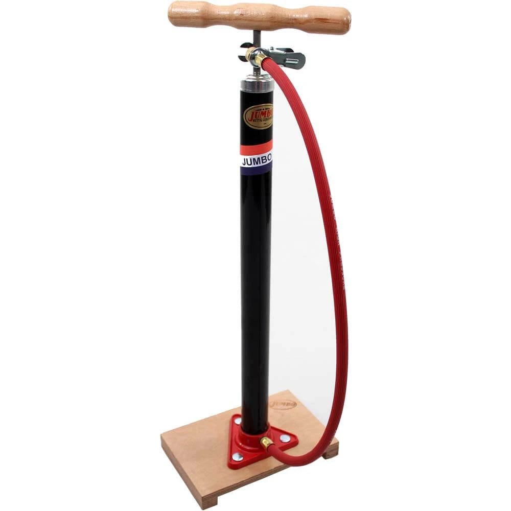 Jumbo fietspomp m/plank en slang - AE-trading