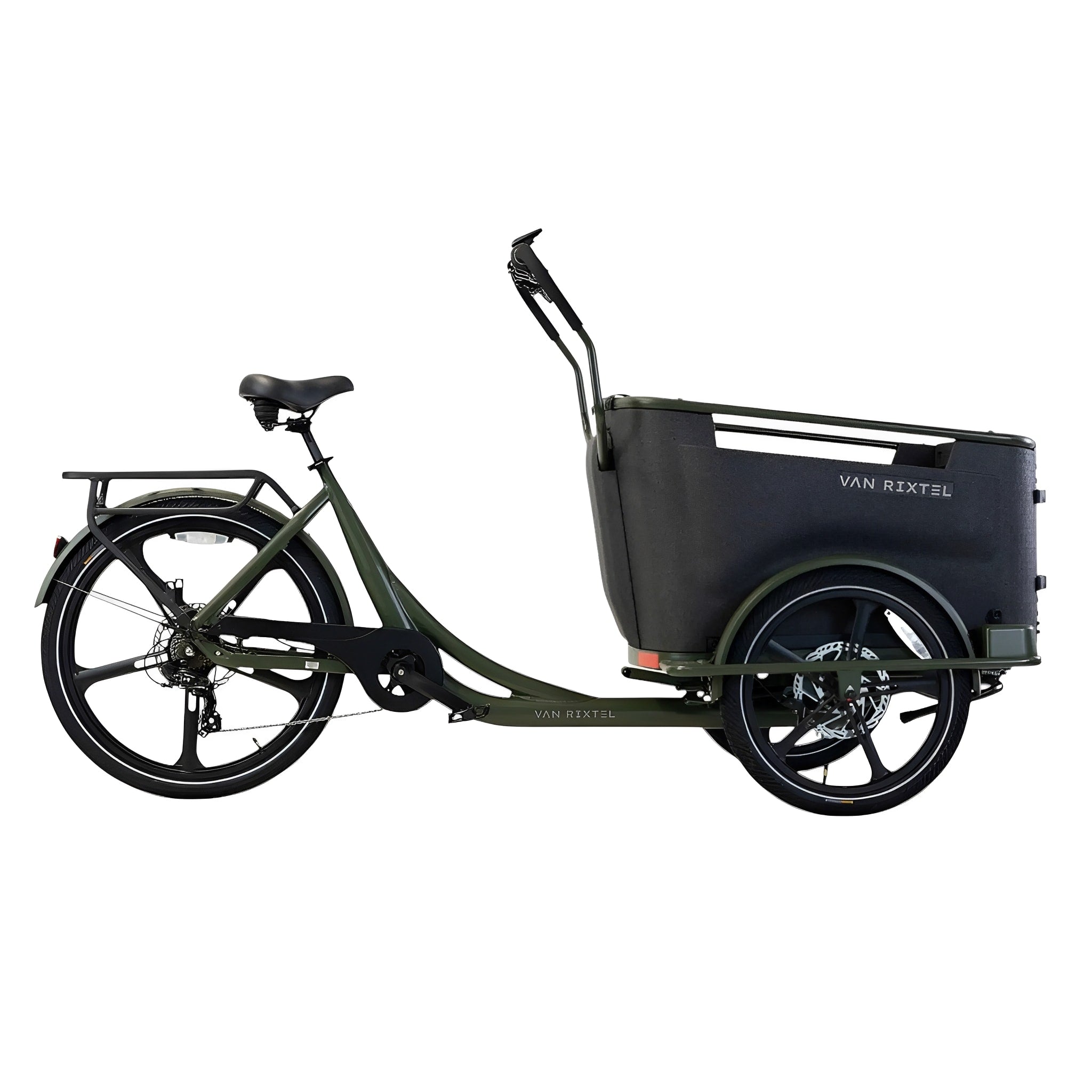 Van Rixtel Family - Olijfgroen - Elektrische Bakfiets - AE-trading