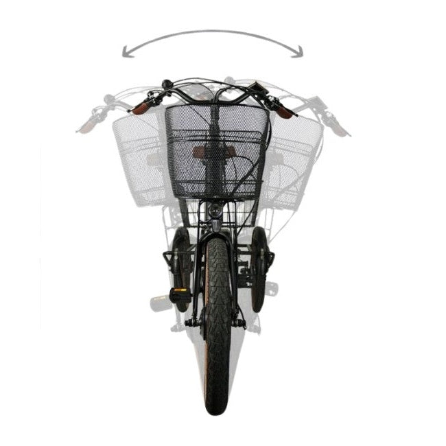 Van Rixtel Swing Compact Fold – Zwart/Bruin – 468Wh – Elektrische Driewieler - AE-trading