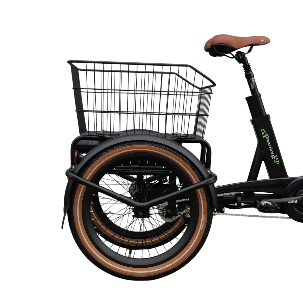 Van Rixtel Swing Compact Fold – Zwart/Bruin – 468Wh – Elektrische Driewieler - AE-trading